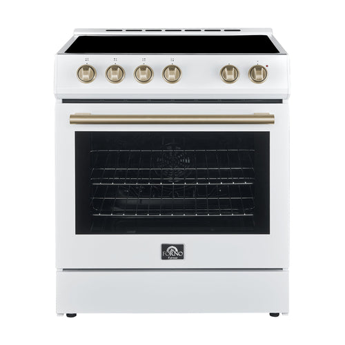 FORNO Espresso Leonardo Electric Range 76.2cm 141.6L White FFSEL6012-30WHT