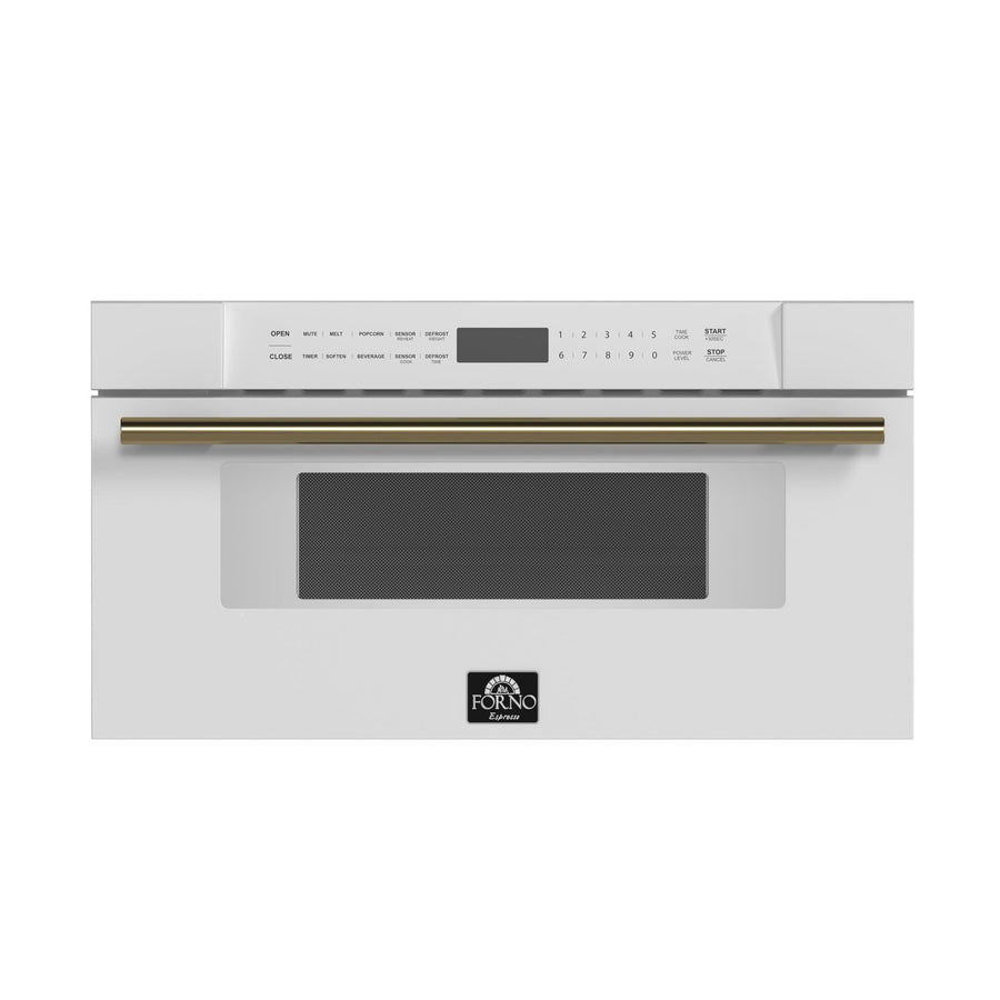 FORNO Espresso Capoliveri Built-In Microwave 75.9cm 34L FMWDR3000-30WHT
