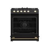 FORNO Espresso Leonardo Gas Range 76.2cm 141.6L Black FFSGS1116-30BLK 5