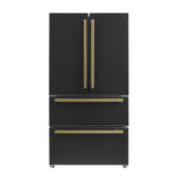 FORNO Moena French Door Refrigerator 91.4cm 543.7L Black FFRBI1820-36BLK 1
