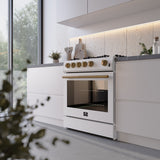 FORNO Leonardo Gas Range 76cm 141.6L FFSGS1116-30WHT 6
