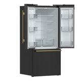 FORNO Espresso Gallipoli French Door Refrigerator 76cm 495.6L FFFFD1974-31BLK 5