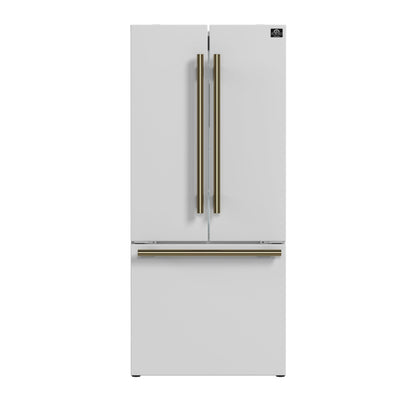 FORNO Espresso Gallipoli French Door Refrigerator 76cm 495.5L FFFFD1974-31WHT
