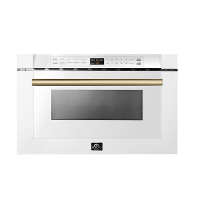 FORNO Espresso Capoliveri Built-In Microwave Drawer 59.9cm 34L FMWDR3000-24WHT
