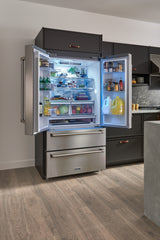 THOR Kitchen French Door Refrigerator 91.4cm 637.1L Stainless Steel TRF3602 4