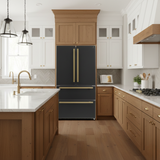FORNO Moena French Door Refrigerator 91.4cm 543.7L Black FFRBI1820-36BLK 2